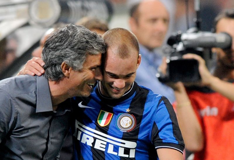 Wesley Sneijder was one of Mourinho's key men during his period as Inter Milan boss